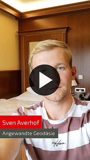 Student Sven Averhof, Studiengang Angewandte Geodäsie