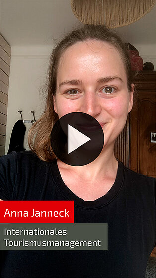 Studentin Anna Janneck, Studiengang Internationales Tourismusmanagement