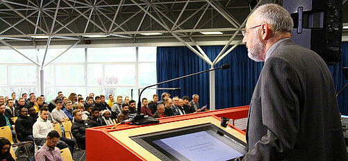 Erstsemesterbegrüßung in der Aula des Campus Wilhelmshaven